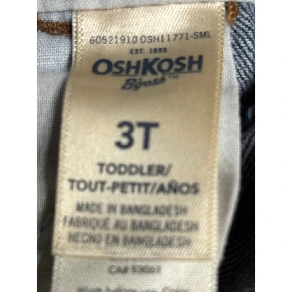 OshKosh Bgosh Girls 3T Denim Heart Pocket Flannel Lined Overalls‎ Buffalo Plaid